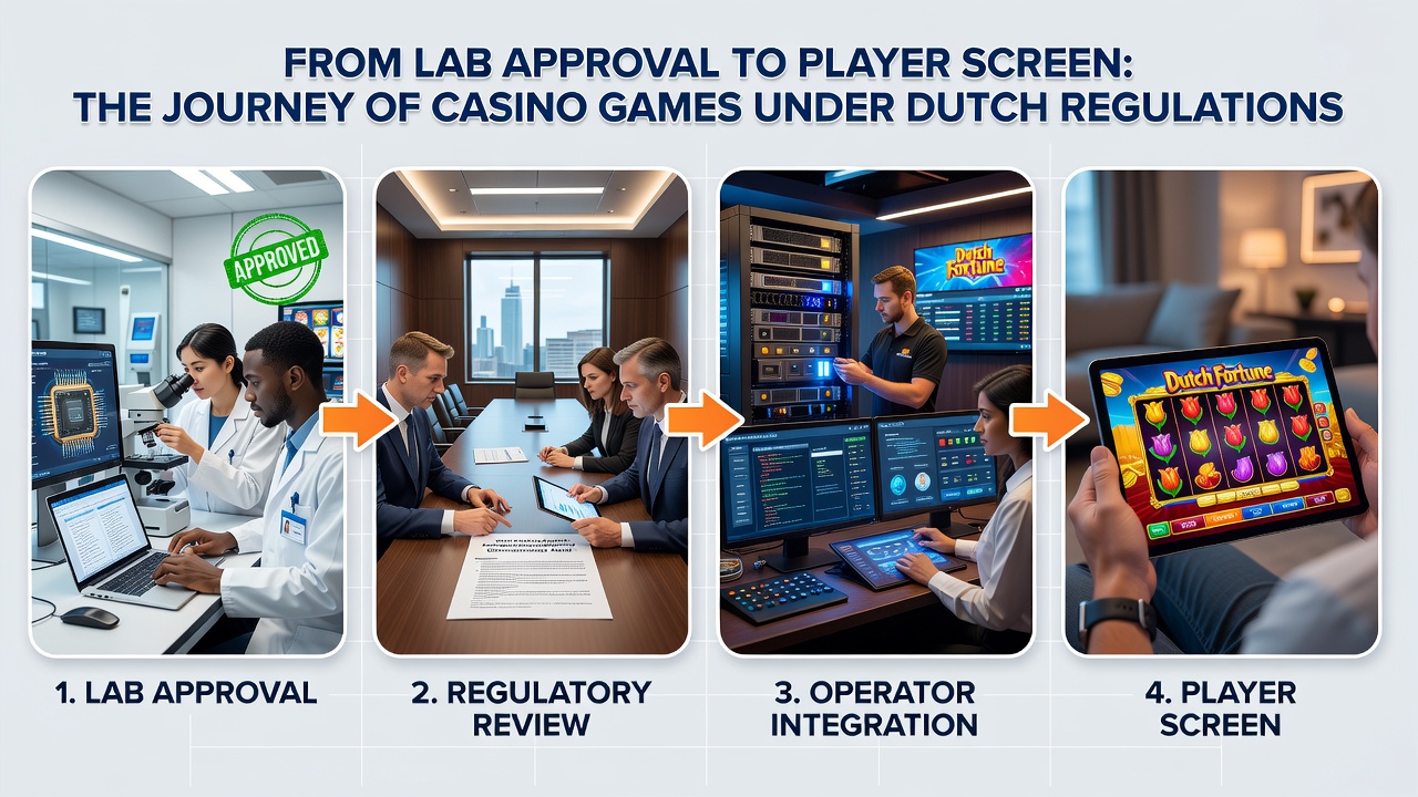 Darstellung der technischen Integration und Überwachung von Casino-Spielen in den Niederlanden