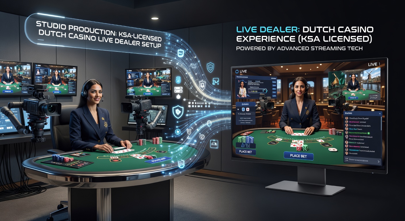 Nahaufnahme von Streaming-Technik mit Servern, Kameras und Software-Schnittstelle für Live-Casino-Übertragung